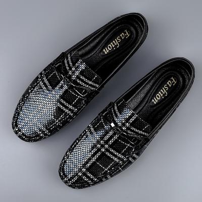 Fashion Hot Selling Men's Leather Casual Shoes Europe America High-end Banquet Dress Shoes Soft Soled Men's Flat Bottomed Loafers