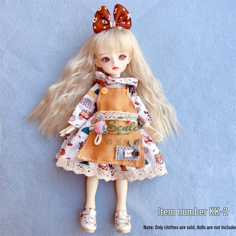 6-Punkt BJD Puppe 30cm Lolita Mädchen Kleiderset - Perfektes Geschenk