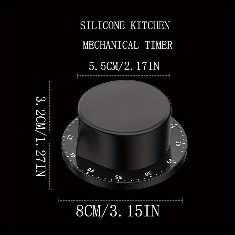 

1 Style with 2 Options: Kitchen Mechanical Timer, Rotating Stainless Steel Countdown Timer for Cooking Time Management