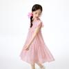 Girls' Ruffle A-line Sleeveless Layered Dress