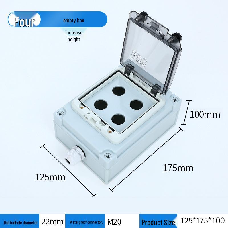 Waterproof Outdoor Emergency Stop & Control Box with Self-Reset Function