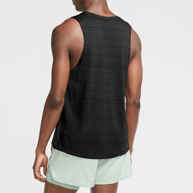 Nike Solid Print Sleeveless Knit Vest Men Tops Black CU5983-010