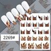 French Style Leopard & Zebra Nail Art Stickers: Butterfly & Stripe Decals