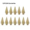 12 Pcs Christmas Tree Mini Pine With Wood Base Wooden Christmas Tree Snow Landscape Xmas Trees Xmas Tabletop Decorative Gifts