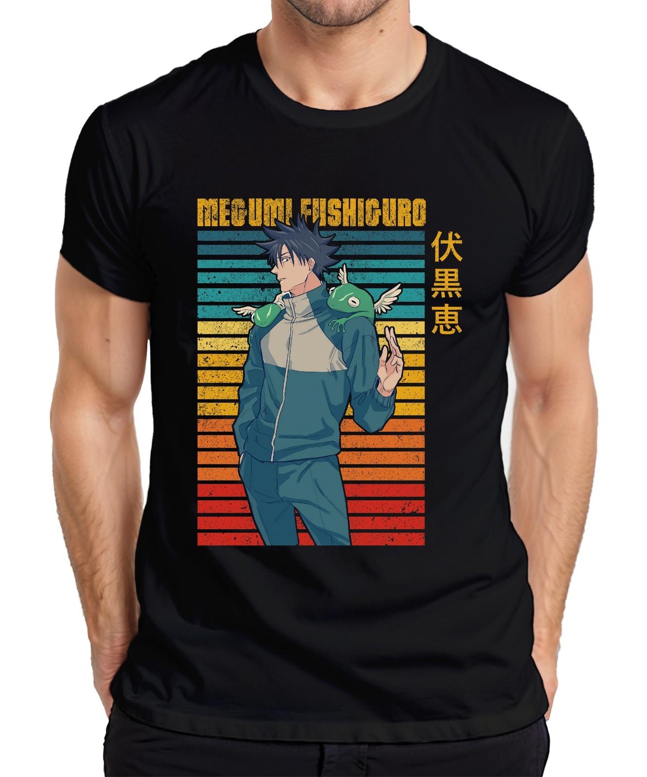 

Megumi Fushiguro Jujutsu Kaisen Shikigami Frog Gift Vintage Mens T-Shirt- 5XL різнокольоровий