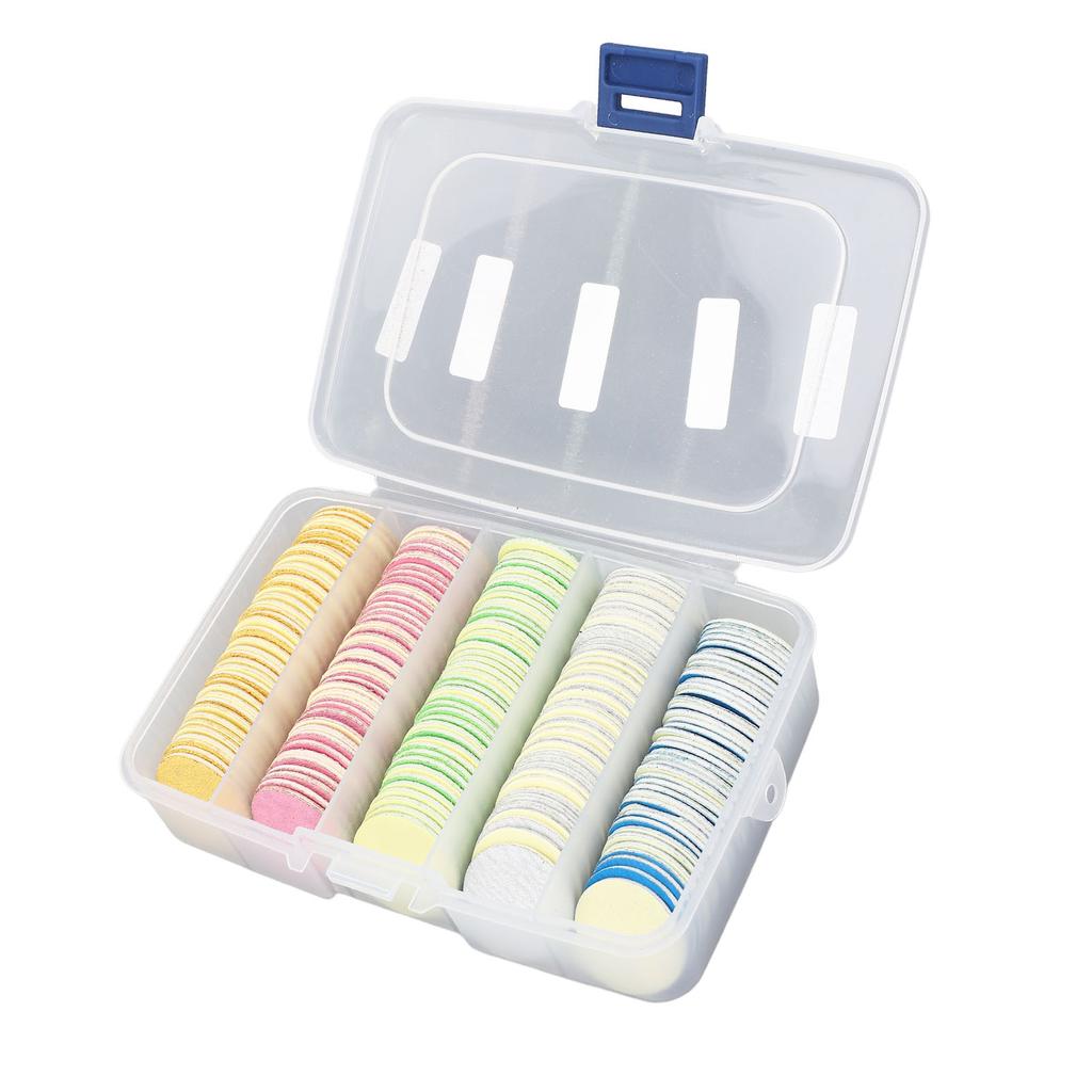 200 Stück Fußfeile Schleifpapier-Scheiben für Hornhautentferner 25mm Wiederverwendbare Auswechselbare Nagelpuffer-Scheiben