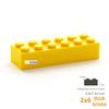 20 Stück MOC Teile 2456 Stein 2 x 6 44237 Kompatible Steine DIY Zusammenbau Bausteine Partikel Kinder Puzzle Gehirnspielzeug Geschenk