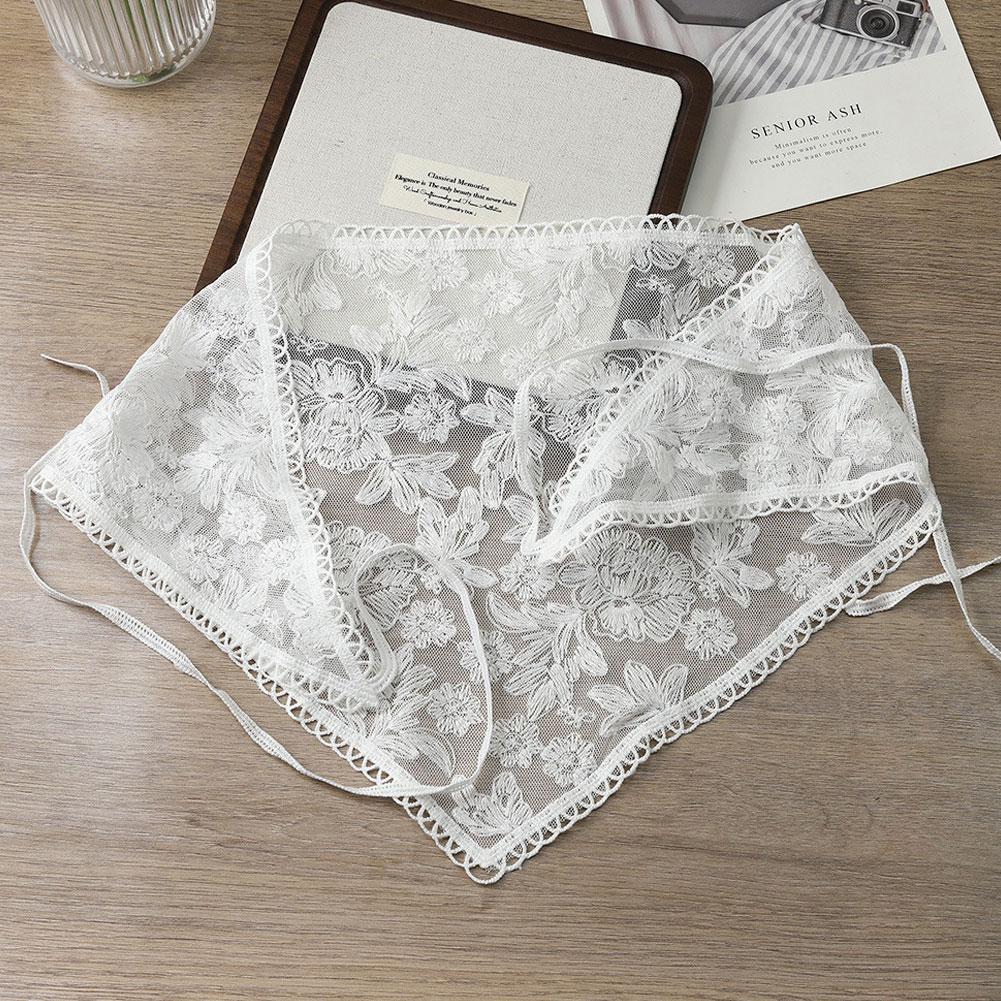 Lace Triangular Scarf Hair Band Headscarf Veil 2025 Belt Ribbon Edited Hair Hair Band Accessories Korean Girl Women Kerchief