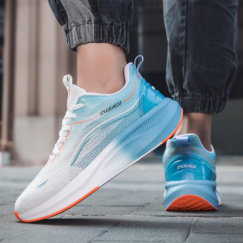 Ice mesh surface ultra-light shock-absorbing running shoes for men, anti-slip soft-soled breathable and odorless casual sports s