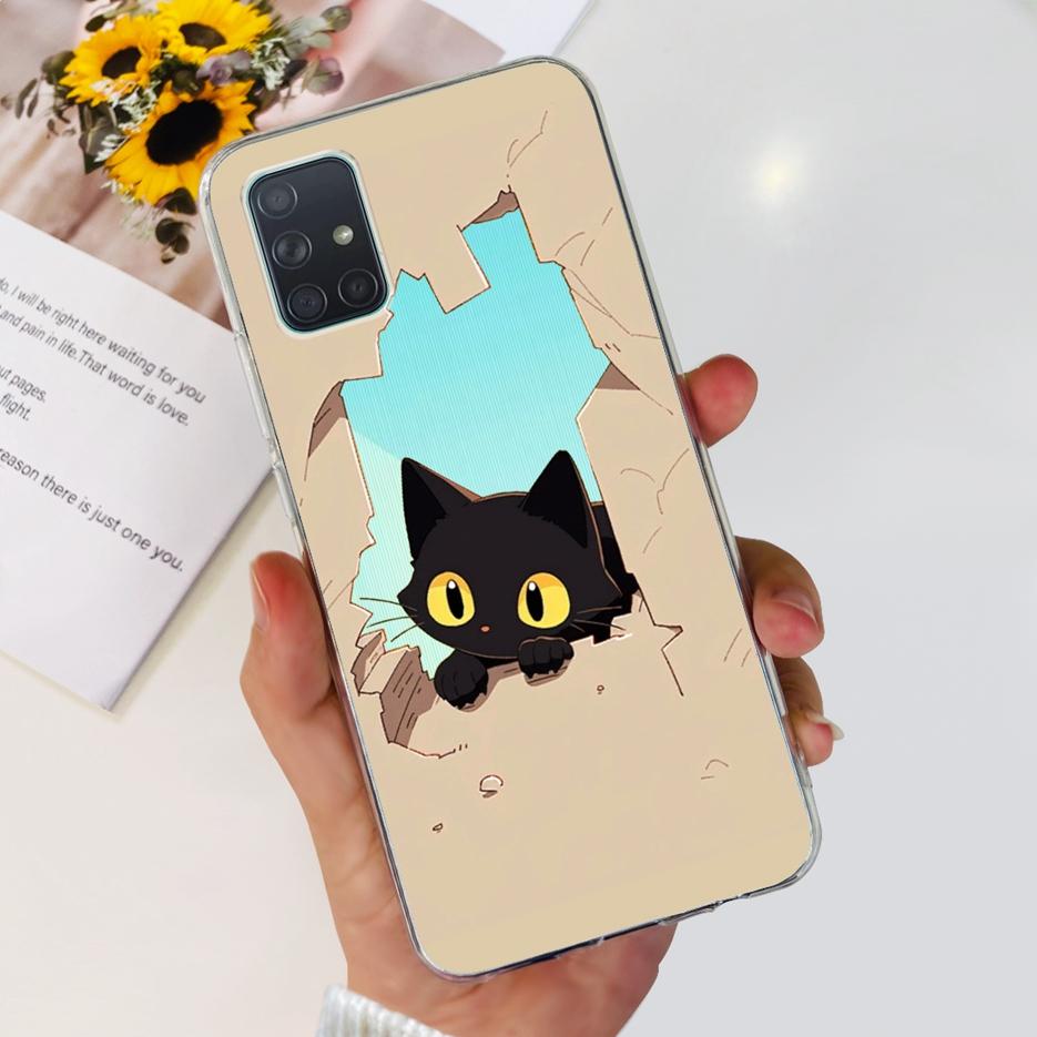 Custodia per Samsung Galaxy A31 A41 A51 A71 Custodia Dipinta Moda Carina Custodia Morbida in TPU per Samsung A31 A41 Galaxy A51 A71 Bumper