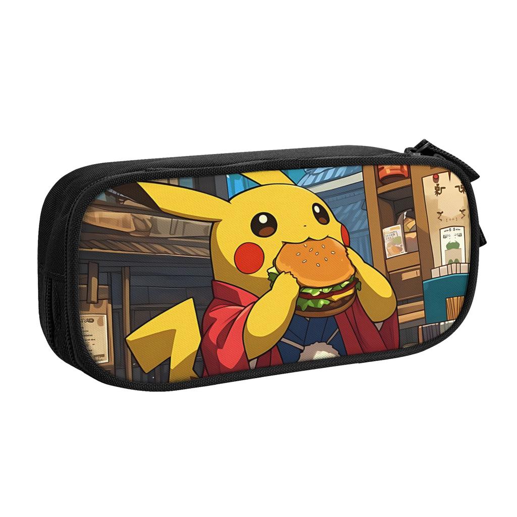 Custom Cartoon Pokemon Theme Large Capacity Bags for Child  School Pencil Bag for Boys Gilrs Kids