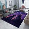 1PC Two cats gaze at stars Print Carpet Rug for Living Room Bedroom Sofa Doormat Home Decor Non-slip Floor Mat