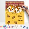 Disney Chip 'n Dale Oil Art Painting Kit Home Wall Decor Handmade Gift for Cartoon Lovers DIY Artwork Crafts Vivid Home Decoration