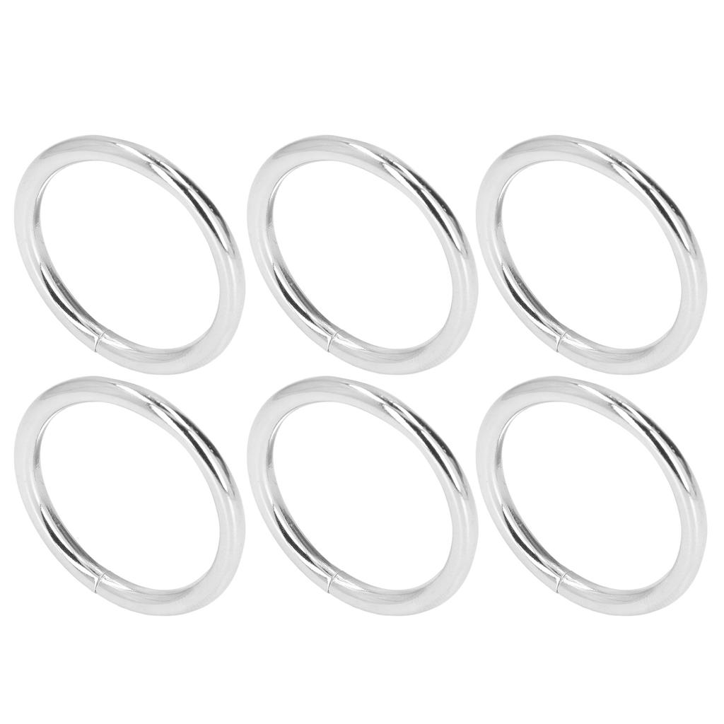 20Pcs Metal Rings 4x32mm Iron Sturdy Durable Multifunctional Exquisite Metal O RingsSilver