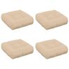 4 Piece VIANEN Seat Cushions 100percent Polyester Cream