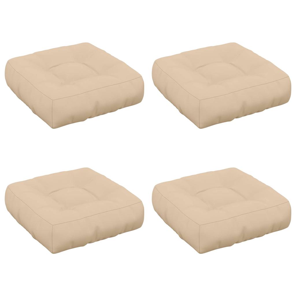 4 piece Seat Cushion Set VIANEN 100percent Polyester Cream