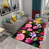 3D Floral Flower Pastoral Carpet Home Decor Entrance Door Mat Living Room Bedroom Entrance Decor Carpet Bathroom Non-slip Mats