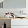 Set de 3 Figurines Décoratives en Résine de Vache des Hautes Terres Ornements Animaux pour Maison Salle de Bain HX6C