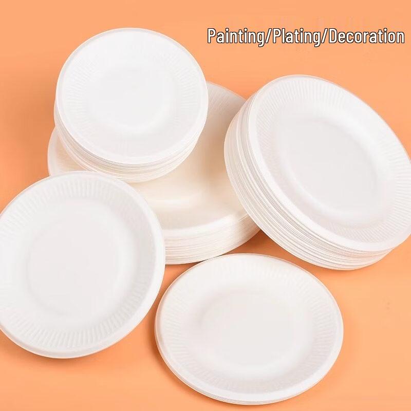 ZISIZ Disposable Eco-Friendly Paper Plates