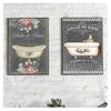 Print Vintage Posters Salle De Bain Le Bain Chalkboard Shabby Fine Wall Art Canvas Pictures French Bathroom Decoration Paintings