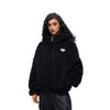 Guochao American rabbit ear plush hooded jacket men's and women's autumn and winter thickened couple's top cotton-padded sweater