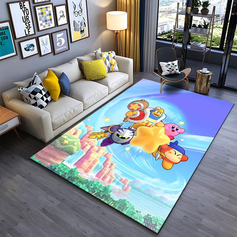 Colorful Cartoon Adventure Carpet suitable as a non-slip mat for the living room or bedroom sofa