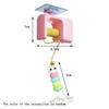Hanging door-style cat toy self-play boredom relief toy swing hanging elastic feather bell teaser wand cat teasing toy