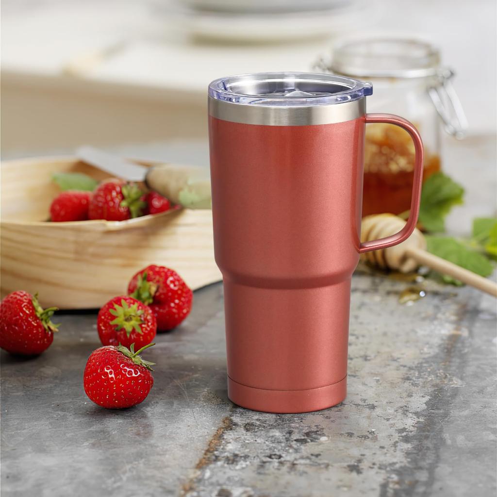 Livole Vacuum Insulated with Keeps Hot or 600ml Large Capacity with Coffee Travel Large Stainless Steel Double Wall Thermos with Perfect for and