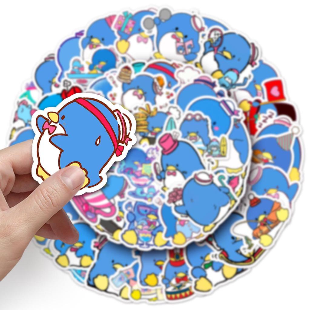 50 Sanrio Tuxedo Sam Penguin Waterproof Stickers for Cute Journal Decoration