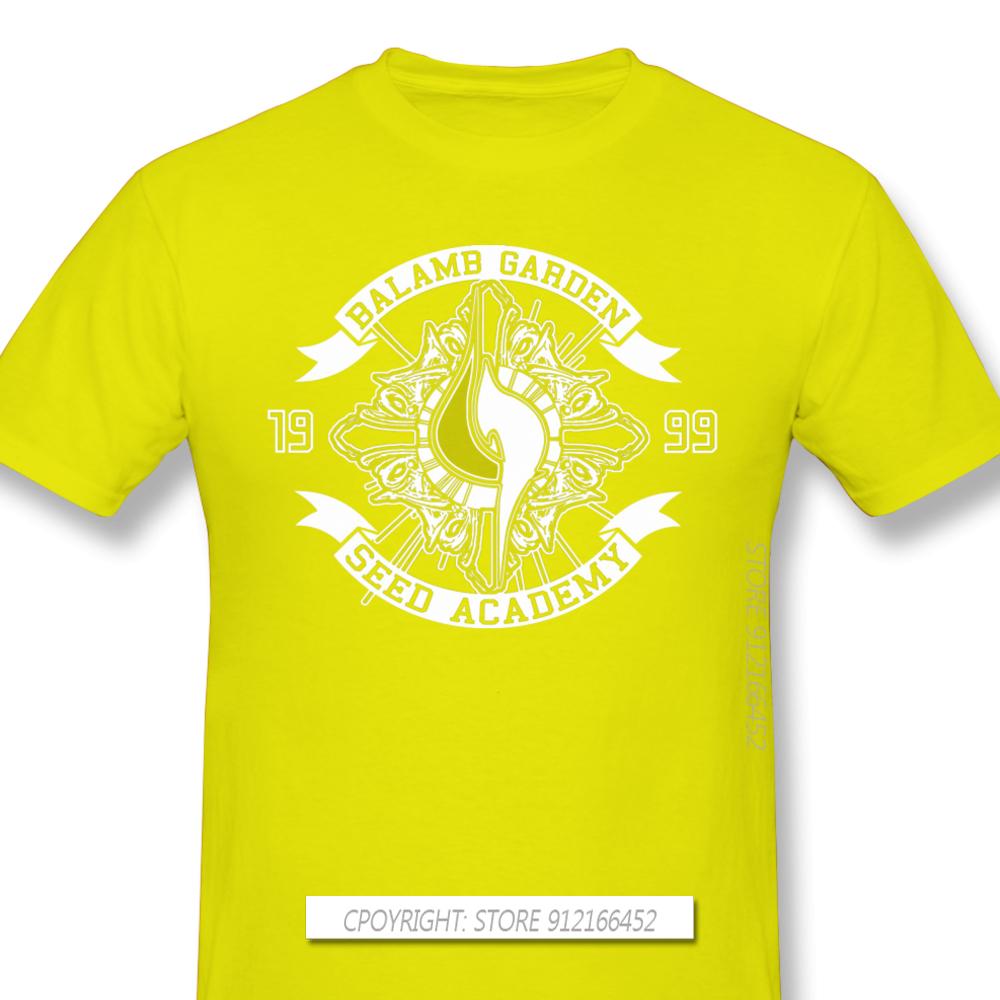 Men Clothes Final Fantasy Role Playing Video Game Series T-Shirts Balamb Garden Seed Academy Fashion Short Sleeve