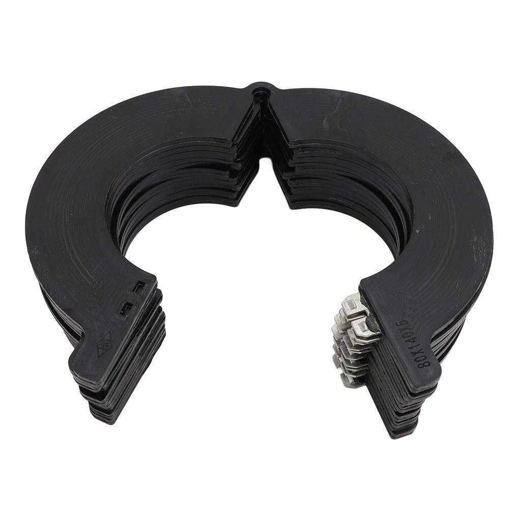 10Pcs 80mm Bucket Pin Shim Kit Increase Greasing Intervals Dust Proof Engineering Plastic Replacement for Bobcat 337
