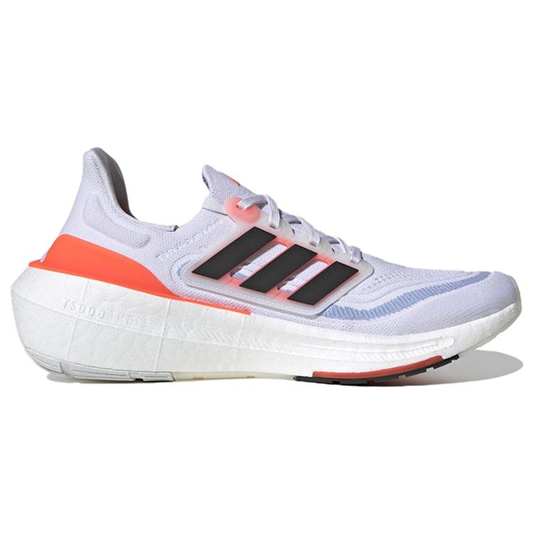 New Adidas Ultra Boost Light White Black Solar Red HQ6351