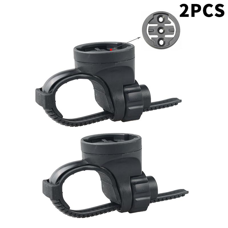 Handlebar Computer Mount with Secure Front Light Bracket for Bicycle GPS and Camera Holder Sturdy Support for Night Rides