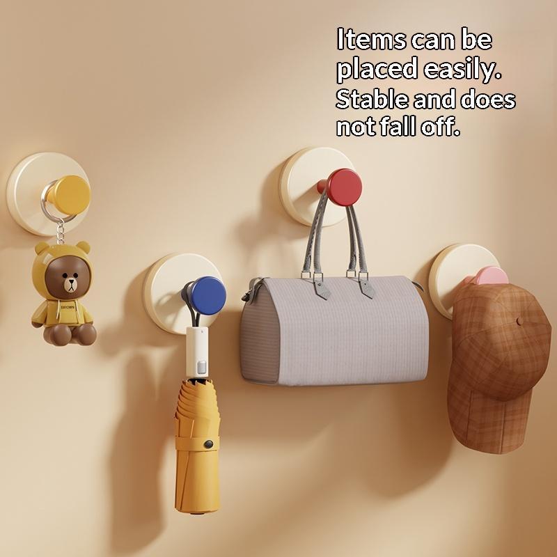Multi-Purpose Suction Cup Wall Hooks Cute Colorful Strong Adhesive No Drilling for Bathroom Shower Kitchen Storage