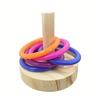 Colorful Rings Interactive Parrot Toy Interactive Exercise Toy For Parrots  For Parrot