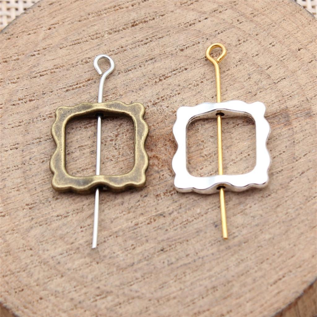 Openwork Beads Mini Hole Geometric Frames For Minimalist Jewelry Components
