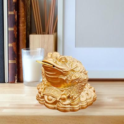 Feng Shui Frog Figurine for Home Decor And Prosperity Display