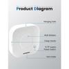 Digital Indoor Thermometer Hygrometer - AIMOONSA - Mini - ±1°C - -50~70°C - 10–99%RH