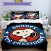 3pcs Duvet Cover Set (1*Duvet Cover + 2*Pillowcase, Without Core), Snoopy Print Bedding Set, Bedroom Decor, All‑Season, Birthday Gift