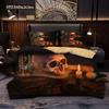 Flower Skull Bohemian Duvet Cover Set 3D Microfiber Roses Floral And Skeleton 2 Piece Bedding Set