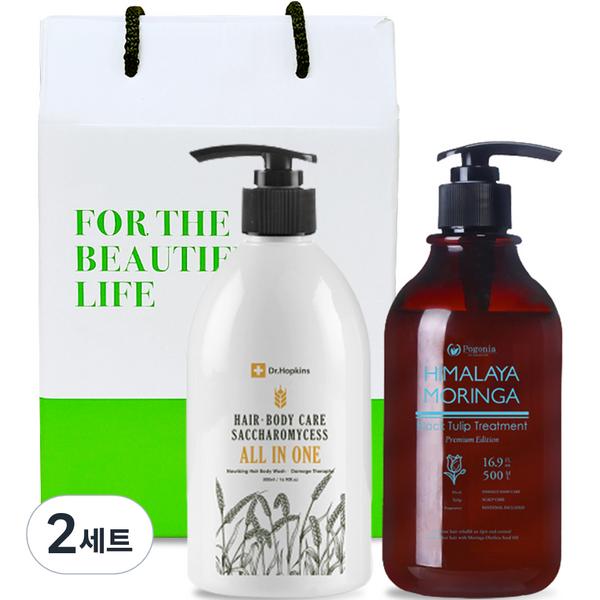 

Доктор. Hopkins Brewery All-in-One Шампунь для мытья тела 500 мл + Pogonia Moringa Black Tulip Treatment 500 мл + Сумка для покупок, 2 набора, набор корейской косметики