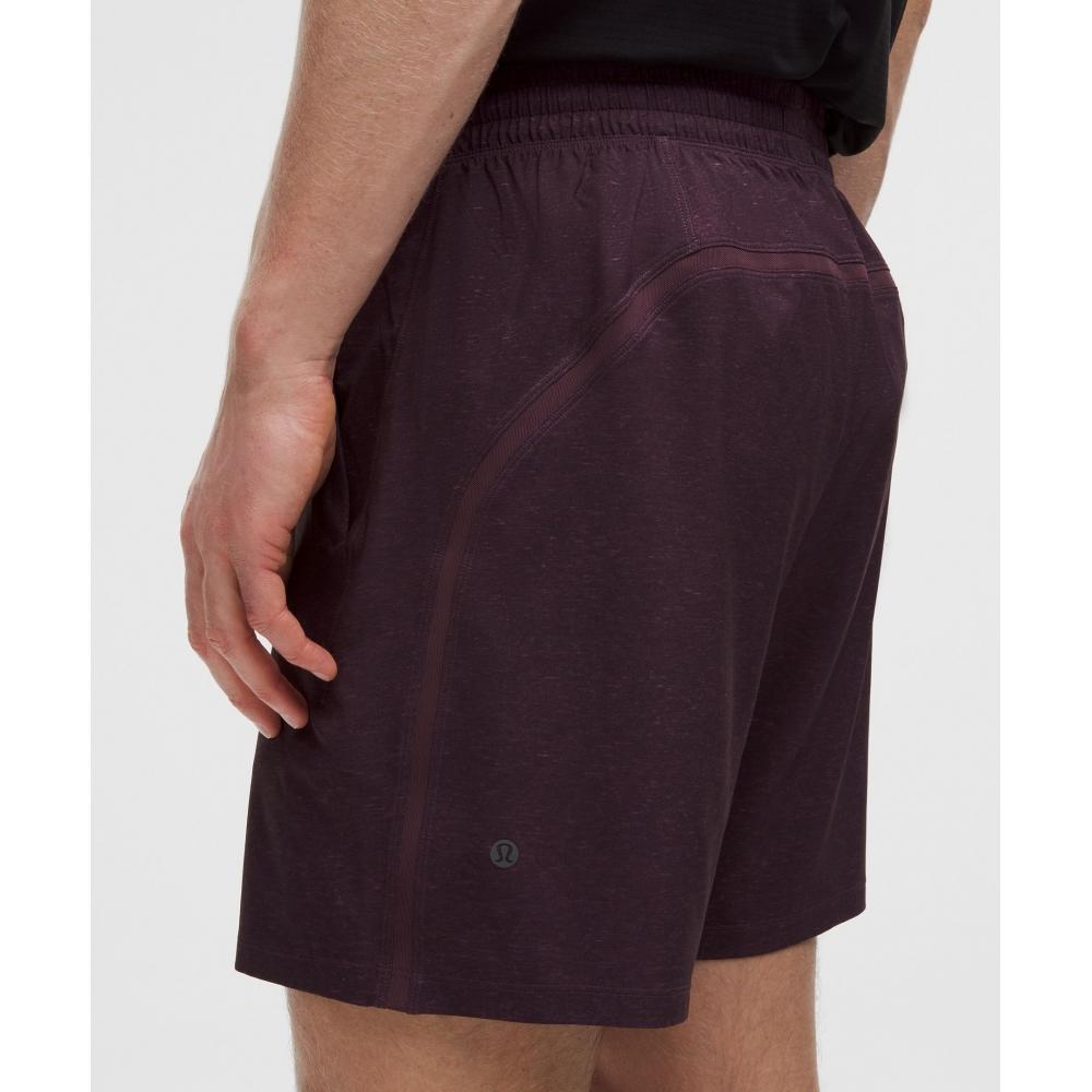 Lululemon Pace Breaker Linerless Short 7  Speckled Heather Plum Multi