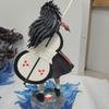 25cm Anime Naruto GK Figures Uchiha Madara Door God Ban Figurine With Luminous Base Statue Models Collection Children Toys Perfect Gifts