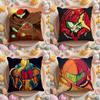 M-Metroid Anime Cushion Cover Home & Car Multi-Scene Pillow Cover - Reversible, Soft & Durable for Daily Use