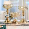Candlestick Crystal Glass Candle Holder Dining Table Candlelight Dinner Home Modern Wedding Gift Home Decoration Storage Tray