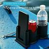 Durable Plastic Cup Holder For SUP Paddleboard 2-in-1 Drink And Phone with Rope Fixation Waterproof Saltwater Resistant Paddle Board Accessory