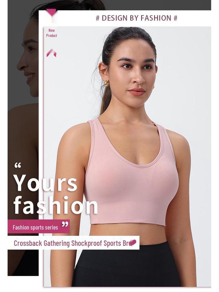 Sport-BH mit gekreuztem Rücken - Schnelltrocknend, Übergröße Yoga- & Fitnessbekleidung