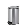 Foot Pedal Operated Stainless Steel Trash Bin with Slow Close Lid and Lid Stay at 90 Degrees B03E