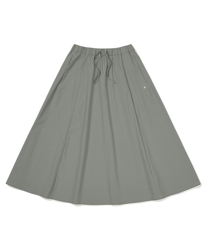 SNOWPEAK APPAREL Thin Tech Women'S Woven Skirt Light Khaki (S24Mwssk31)