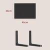 Paint-Free Floating Wall Shelf: Wooden Wall-Mounted Bookshelf and Storage Plank